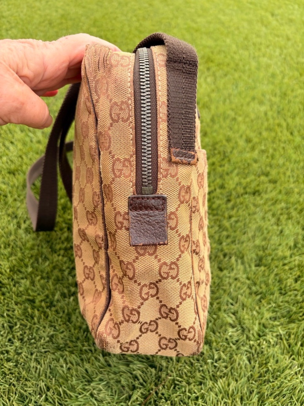 Gucci Monogram GG Crossbody Shoulder Bag Authentic - Picture 8 of 15